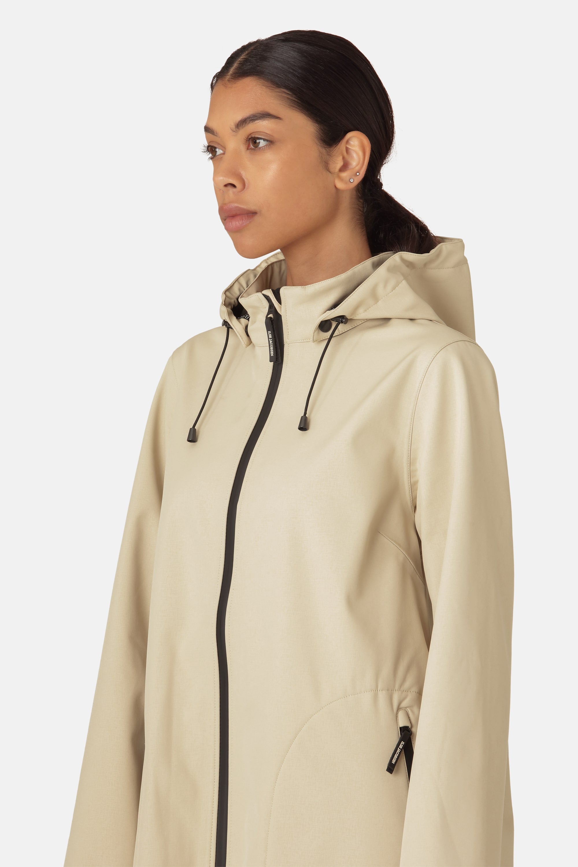 Softshell Regenmantel A-Linie - Beige